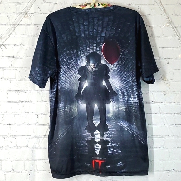 Stephen Kings IT Pennywise the Clown Double Side Print Unbranded Mens Size 2XL - Picture 9 of 13